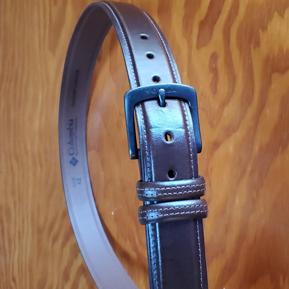 Columbia Brown Leather Belt Size 42